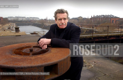 William McIlvanney, pictured in the Graving Docks in Govan.. .copyright©Steven Mansfield/TSPL/Writer Pictures/Rosebud2