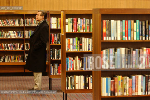 Writer William McIlvanney in the public library in Sinclair Street, Glasgow. ..copyright©Robert Perry/TSPL/Writer Pictures/Rosebud2
