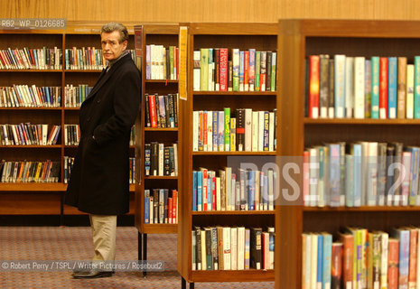 Writer William McIlvanney in the public library in Sinclair Street, Glasgow. ..copyright©Robert Perry/TSPL/Writer Pictures/Rosebud2