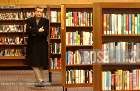 Writer William McIlvanney in the public library in Sinclair Street, Glasgow. ..copyright©Robert Perry/TSPL/Writer Pictures/Rosebud2