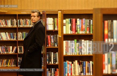 Writer William McIlvanney in the public library in Sinclair Street, Glasgow. ..copyright©Robert Perry/TSPL/Writer Pictures/Rosebud2