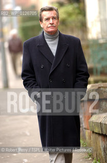 Writer William McIlvanney outside the public library in Sinclair Street, Glasgow. ..copyright©Robert Perry/TSPL/Writer Pictures/Rosebud2