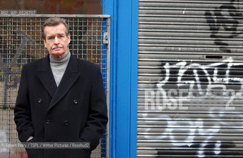 Writer William McIlvanney outside the public library in Sinclair Street, Glasgow. ..copyright©Robert Perry/TSPL/Writer Pictures/Rosebud2