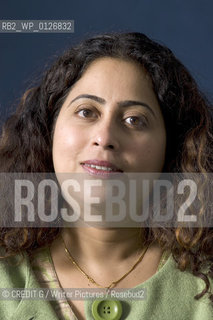 Anita Nair ,Indian Novelist whose novel Mistress tells of Art and Adultery in Kerala..©CREDIT G/Writer Pictures/Rosebud2
