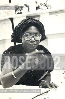 Flora Nwapa. (January 18, 1931 – 1993) .She has been called the mother of modern African literature..copyright©CALS/Writer Pictures/Rosebud2
