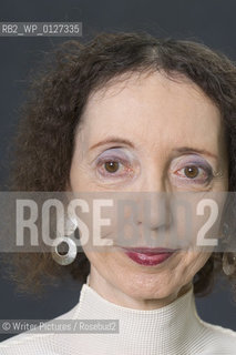 Joyce Carol Oates,American Author.Her new novel is Black Girl White Girl examines the issues of race in the Vietnam War  . CREDIT Ger©Writer Pictures/Rosebud2