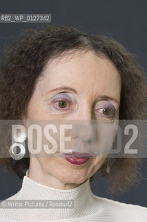 Joyce Carol Oates,American Author.Her new novel is Black Girl White Girl examines the issues of race in the Vietnam War  . CREDIT Ger©Writer Pictures/Rosebud2