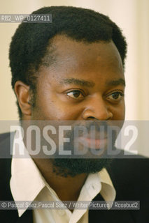 Nigerian-born poet and writer Ben Okri ,OBE, winner of a Booker prize for his novel The Famished Road at the Edinburgh International Book Festival 2003...Copyright©Pascal Saez.Pascal Saez/Writer Pictures/Rosebud2