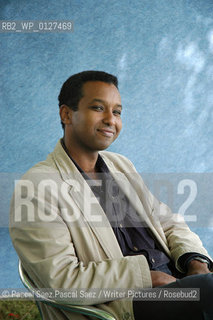 Somali-born british BBC Correspondent and writer Rageh Omaar, who became famous with his daily coverage of the war in Iraq, at the Edinburgh International Book Festival 2005..Copyright©Pascal Saez.Pascal Saez/Writer Pictures/Rosebud2