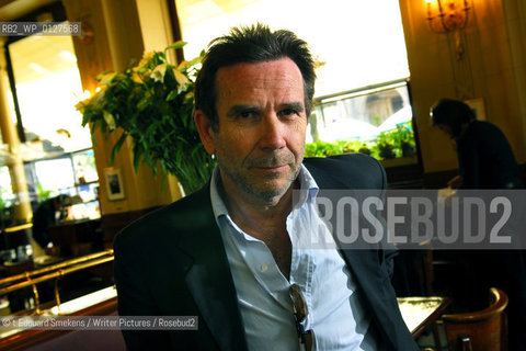 Image ID:  .Christian Oster Author of - Sur la dune, Les editions de minuit.at Les deux Magots, Paris..©Copyrigh©t Edouard Smekens/Writer Pictures/Rosebud2