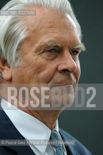 British writer and politician Lord David Owen at the Edinburgh International Book Festival 2007. ..Copyright©Pascal Saez/Writer Pictures/Rosebud2