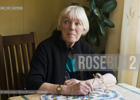 Stakis Prize (1998) Shortlisted writer Agnes Owens, at home in Glasgow, Scotland in 2009 after a dementia scare at hospital...copyright©John Linton/Writer Pictures/Rosebud2