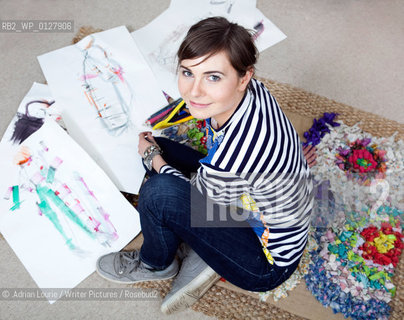 Oonagh OHagan, London based Scottish author and fashion consultant pictured at home in Belsize Park..©.Adrian Lourie/Writer Pictures/Rosebud2