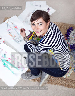 Oonagh OHagan, London based Scottish author and fashion consultant pictured at home in Belsize Park..©.Adrian Lourie/Writer Pictures/Rosebud2