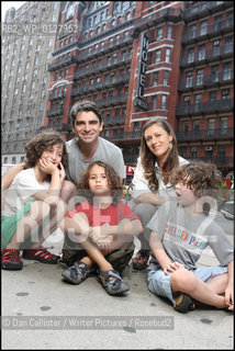 Joe ONeill, Sally Singer and family, photographed in New York ..copyright©Dan Callister/Writer Pictures/Rosebud2