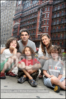 Joe ONeill, Sally Singer and family, photographed in New York ..copyright©Dan Callister/Writer Pictures/Rosebud2