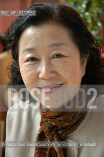 Korean writer Oh Jung Hi at the Salon du Livre (Book Fair) in Paris, March 2006..Copyright©Pascal Saez.Pascal Saez/Writer Pictures/Rosebud2