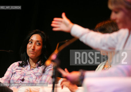 Stella Duffy, Shazia Mirza, Marina Lewycka and Kate Mosse entertain over 200 guests at the comic writers event..Copyright©Graham Jepson/Writer Pictures/Rosebud2