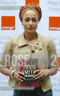 Zadie Smith at the Orange Prize for Fiction 2006...Copyright©/Writer Pictures/Rosebud2