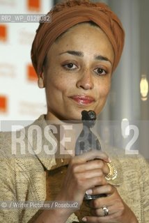 Zadie Smith at the Orange Prize for Fiction 2006...Copyright©/Writer Pictures/Rosebud2
