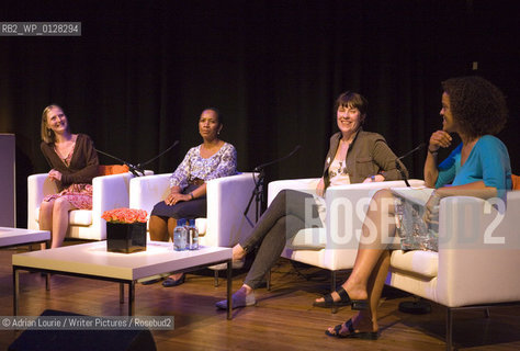 The Orange Prize for Fiction 2010, Award for New Writers Readings at the Southbank Centre.  Nominees Jane Borodale, Irene Sabatini and Evie Wyld with judge Bernardine Everisto..©Adrian Lourie/Writer Pictures/Rosebud2