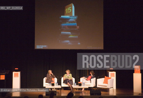 The Orange Prize for Fiction 2010 New Writers Award Readings at the Southbank Centre.  Kate Mosse, Lennie Goodings and Susanna Reid in conversation about 15 years of The Orange Prize..©Adrian Lourie/Writer Pictures/Rosebud2