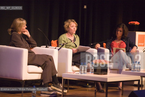 The Orange Prize for Fiction 2010 New Writers Award Readings at the Southbank Centre.  Kate Mosse, Lennie Goodings and Susanna Reid in conversation about 15 years of The Orange Prize..©Adrian Lourie/Writer Pictures/Rosebud2