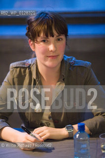 The Orange Prize for Fiction 2010 New Writers Award Readings at the Southbank Centre.  Nominee Evie Wylde signs books.Adrian Lourie/Writer Pictures .contact +44 (0)20 8224 1564 .sales@©Writer Pictures/Rosebud2