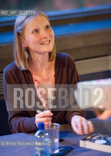 The Orange Prize for Fiction 2010 New Writers Award Readings at the Southbank Centre.  Nominee Jane Borodale signs books.Adrian Lourie/Writer Pictures .contact +44 (0)20 8224 1564 .sal©Writer Pictures/Rosebud2