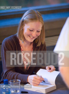 The Orange Prize for Fiction 2010 New Writers Award Readings at the Southbank Centre.  Nominee Jane Borodale signs books.Adrian Lourie/Writer Pictures .contact +44 (0)20 8224 1564 .sal©Writer Pictures/Rosebud2