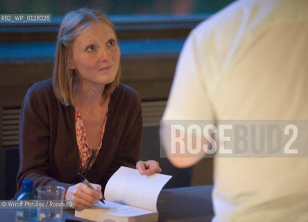 The Orange Prize for Fiction 2010 New Writers Award Readings at the Southbank Centre.  Nominee Jane Borodale signs books.Adrian Lourie/Writer Pictures .contact +44 (0)20 8224 1564 .sal©Writer Pictures/Rosebud2