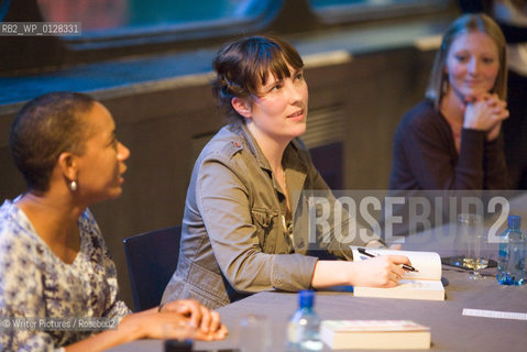 The Orange Prize for Fiction 2010 New Writers Award Readings at the Southbank Centre.  Nominees   Irene Sabatini, Evie Wyld and Jane Borodale sign books.Adrian Lourie/Writer Pictures .©Writer Pictures/Rosebud2