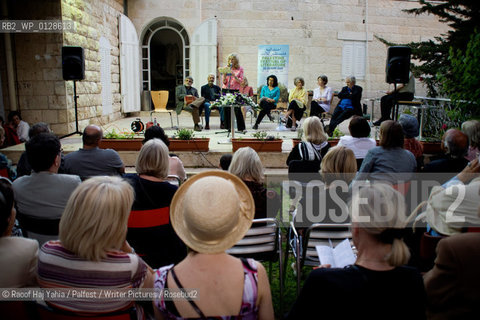 Palestine Festival of Literature 2009..Deborah Moggach reads on the opening night at the French Cultural Institute after the festival is moved on by the Israeli police....Copyright©Raoof Haj Yahia/Palfest/Writer Pictures/Rosebud2