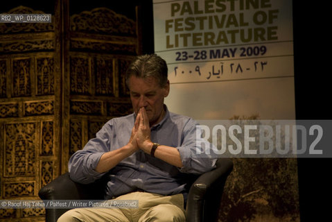 Palestine Festival of Literature 2009..Michael Palin readies himself before a talk in the Freedom Theatre in Bethlehem....Copyright©Raoof Haj Yahia/Palfest/Writer Pictures/Rosebud2