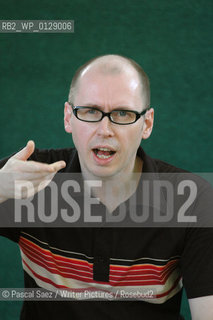 British writer David Peace at the Edinburgh International Book Festival...Copyright©Pascal Saez/Writer Pictures/Rosebud2