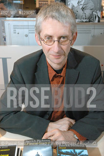 French Writer Patrick Pecherot at the Salon du Livre (Book Fair) in Paris, March 2006..Copyright©Pascal Saez.Pascal Saez/Writer Pictures/Rosebud2