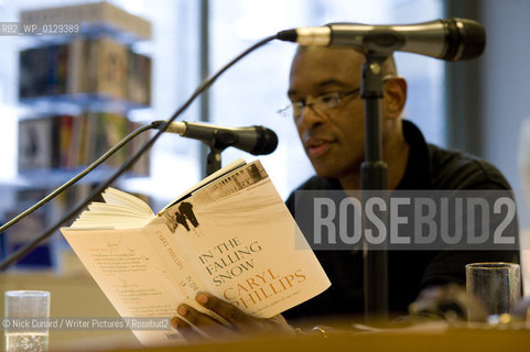 Caryl Phillips  ; British writer with a Caribbean background,  professor at Yale University and a visiting professor at Barnard College of Columbia University. Pictured at the LRB london Wc1 ..copyright©Nick Cunard/Writer Pictures/Rosebud2