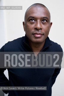 Caryl Phillips  ; British writer with a Caribbean background,  professor at Yale University and a visiting professor at Barnard College of Columbia University. Pictured at the LRB london Wc1 ..copyright©Nick Cunard/Writer Pictures/Rosebud2