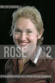 British writer and journalist Justine Picardie, author of novels such as My Mothers Wedding Dress and Wish I May at the Edinburgh International Book Festival 2005...Copyright©Pascal Saez.Pascal Saez/Writer Pictures/Rosebud2