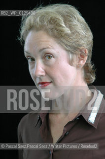 British writer and journalist Justine Picardie, author of novels such as My Mothers Wedding Dress and Wish I May at the Edinburgh International Book Festival 2005...Copyright©Pascal Saez.Pascal Saez/Writer Pictures/Rosebud2