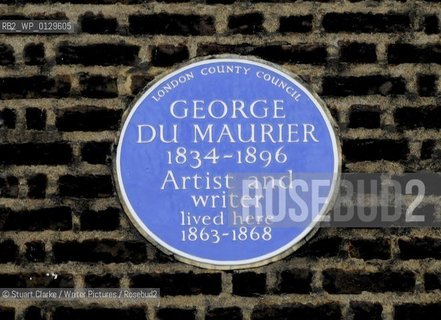  George Du Maurier. Artist & Writer. Bloomsbury. London..copyright©Stuart Clarke/Writer Pictures/Rosebud2
