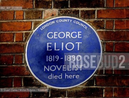  George Eliot, Novelist. Chelsea. London..copyright©Stuart Clarke/Writer Pictures/Rosebud2