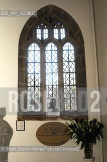 Thomas Stearns Eliot. (TS ELIOT)American Poet. His ashes were scattered in the grounds of St Michaels  Parish Church in East Coker, Somerset...copyright©Stuart Clarke/Writer Pictures/Rosebud2
