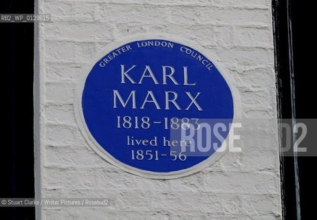 Karl Marx, Dean Street.  Soho. London..copyright©Stuart Clarke/Writer Pictures/Rosebud2