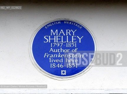 Mary Shelley author of Frankenstein. Home in Belgravia. London..copyright©Stuart Clarke/Writer Pictures/Rosebud2