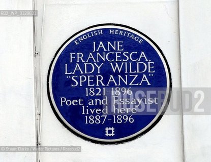  Jane Francesca Lady Wilde Speranza, London..copyright©Stuart Clarke/Writer Pictures/Rosebud2