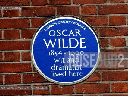 Oscar Wilde. Wit and Dramatist Chelsea. London..copyright©Stuart Clarke/Writer Pictures/Rosebud2