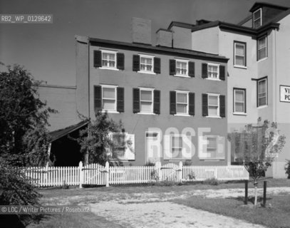 Edgar Allan Poe - Life and Times (1809-1849).Edgar Allan Poe House, 530 North Seventh Street (rear), Philadelphia, Philadelphia County, PA, General View and Front Elevation.Historic American Buildings Survey..Copyright©LOC/Writer Pictures/Rosebud2
