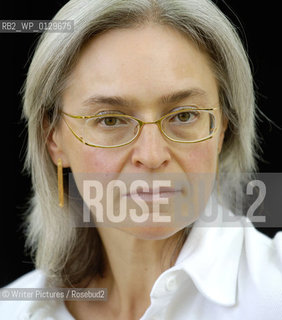 Anna Politkovskaya,Russian journalist, a critic of the current regime.She was a mediator in the Russian Theatre Seige. CREDIT Geraint Lewis
©Writer Pictures/Rosebud2