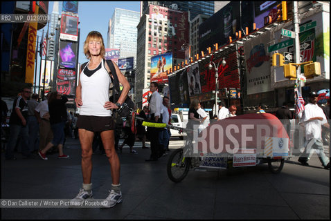 Pembrokeshire round the world runner, Rosie Swales Pope, photographed in New York..copyright©Dan Callister/Writer Pictures/Rosebud2